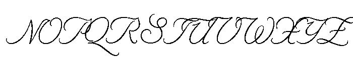 Byron Light Swash Font UPPERCASE