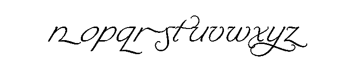 Byron Light Swash Font LOWERCASE