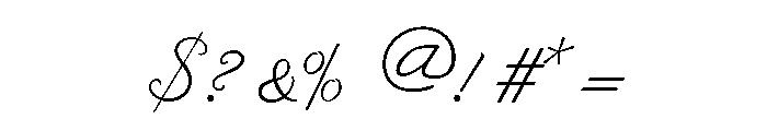 Byron Light Font OTHER CHARS