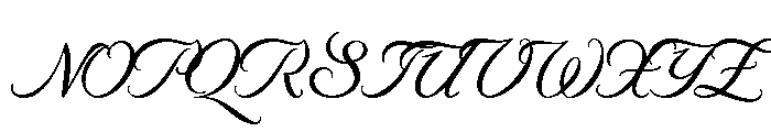 Byron Medium Swash Font UPPERCASE