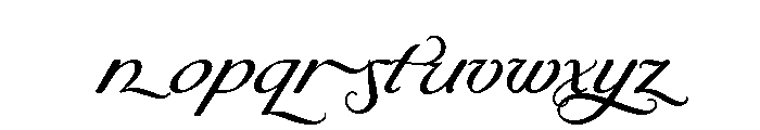 Byron Medium Swash Font LOWERCASE