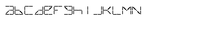 C13 LCD ALT Font LOWERCASE