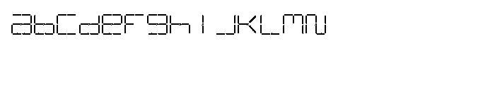 C13 LCD Font LOWERCASE