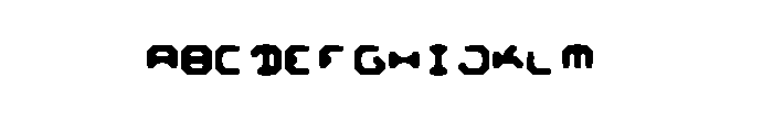 C Turing Font UPPERCASE