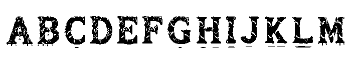 C19 Regular Font UPPERCASE