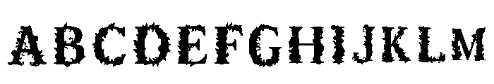C20 Regular Font UPPERCASE
