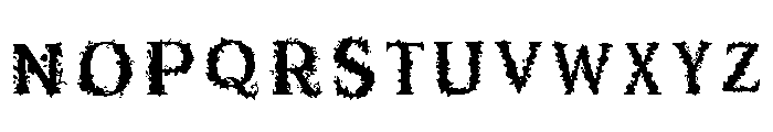 C20 Regular Font UPPERCASE