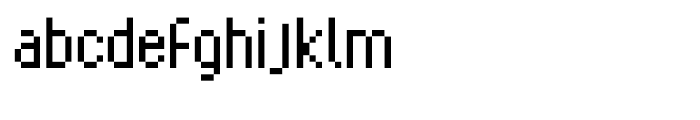 C64 Regular Font LOWERCASE