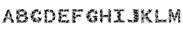 C7 Regular Font UPPERCASE