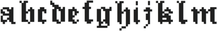 C8 Bit Blackletter Gothic Regular otf (900) Font LOWERCASE