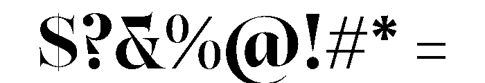 Caesura Extra Bold Font OTHER CHARS