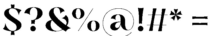 Caesura Medium Font OTHER CHARS