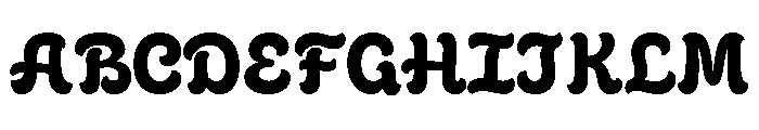 Cafe Romantique Bold Font UPPERCASE