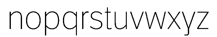 Cafe Romantique Extra Light Font LOWERCASE