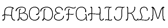 Cafe Romantique Light Font UPPERCASE