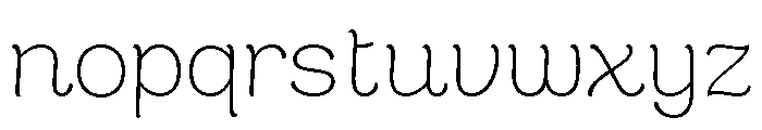 Cafe Romantique Light Font LOWERCASE
