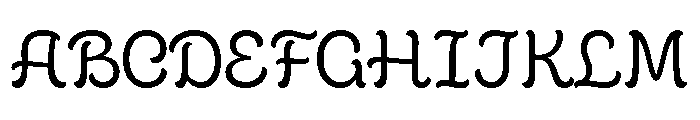 Cafe Romantique Regular Font UPPERCASE