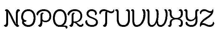 Cafe Romantique Regular Font UPPERCASE