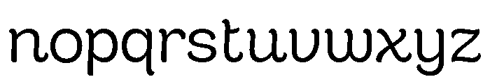 Cafe Romantique Regular Font LOWERCASE