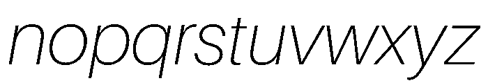 Cafe Romantique Thin Italic Font LOWERCASE