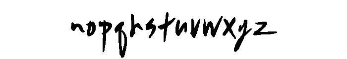 Callifont CoolGuy Bold Font LOWERCASE