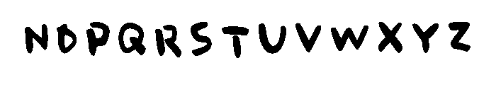 Callifont Daynote Brush Bold Font UPPERCASE