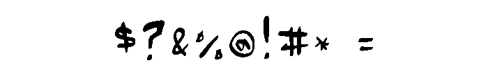 Callifont Daynote Brush Medium Font OTHER CHARS
