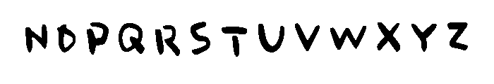 Callifont Daynote Brush Medium Font UPPERCASE