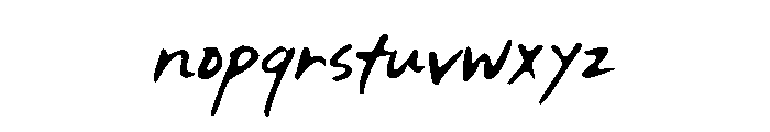 Callifont Shouting Light Font LOWERCASE
