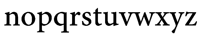 Calvino Medium Font LOWERCASE