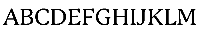 Cambria Medium Font UPPERCASE