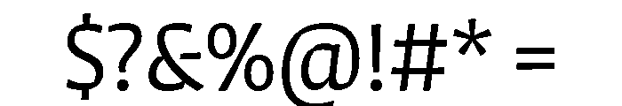 Candara Light Font OTHER CHARS