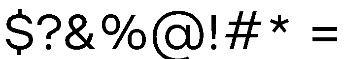 Carbona Variable Light Font OTHER CHARS