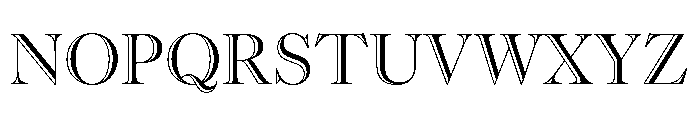 Caslonian Open Std L Regular Font LOWERCASE