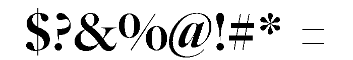 Caslonian Std L Bold Font OTHER CHARS