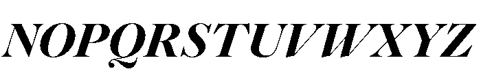 Caslonian Std L Heavy Italic Font UPPERCASE
