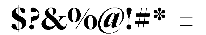 Caslonian Std L Heavy Font OTHER CHARS