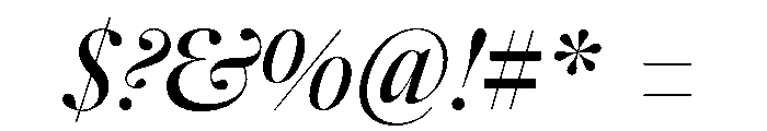 Caslonian Std L Italic Font OTHER CHARS