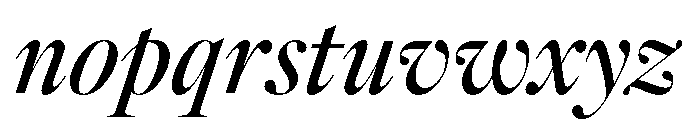Caslonian Std L Italic Font LOWERCASE