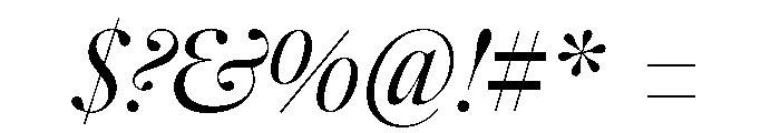 Caslonian Std L Light Italic Font OTHER CHARS
