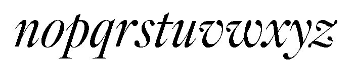 Caslonian Std L Light Italic Font LOWERCASE