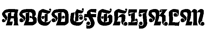 Casserole Blackletter Font UPPERCASE