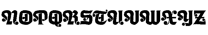Casserole Blackletter Font UPPERCASE