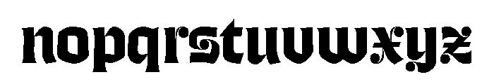 Casserole Blackletter Font LOWERCASE