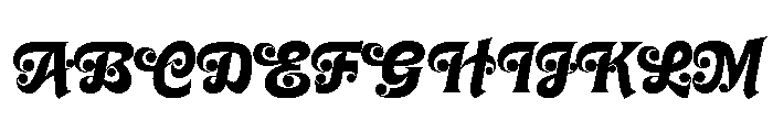 Casserole Script Font UPPERCASE