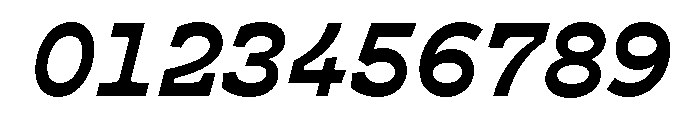 Cattivo Bold Italic Font OTHER CHARS