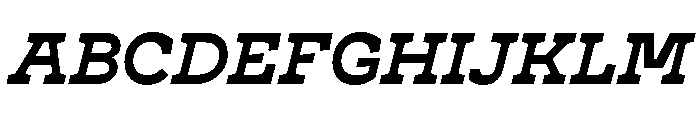 Cattivo Bold Italic Font UPPERCASE