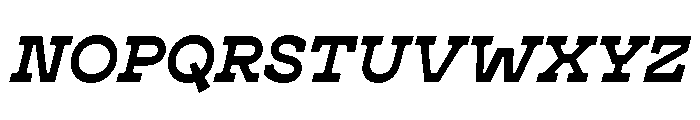 Cattivo Bold Italic Font UPPERCASE