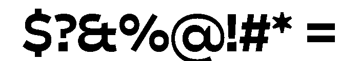 Cattivo Bold Font OTHER CHARS
