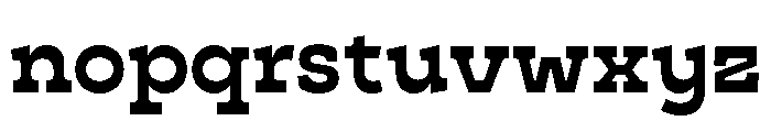 Cattivo Bold Font LOWERCASE